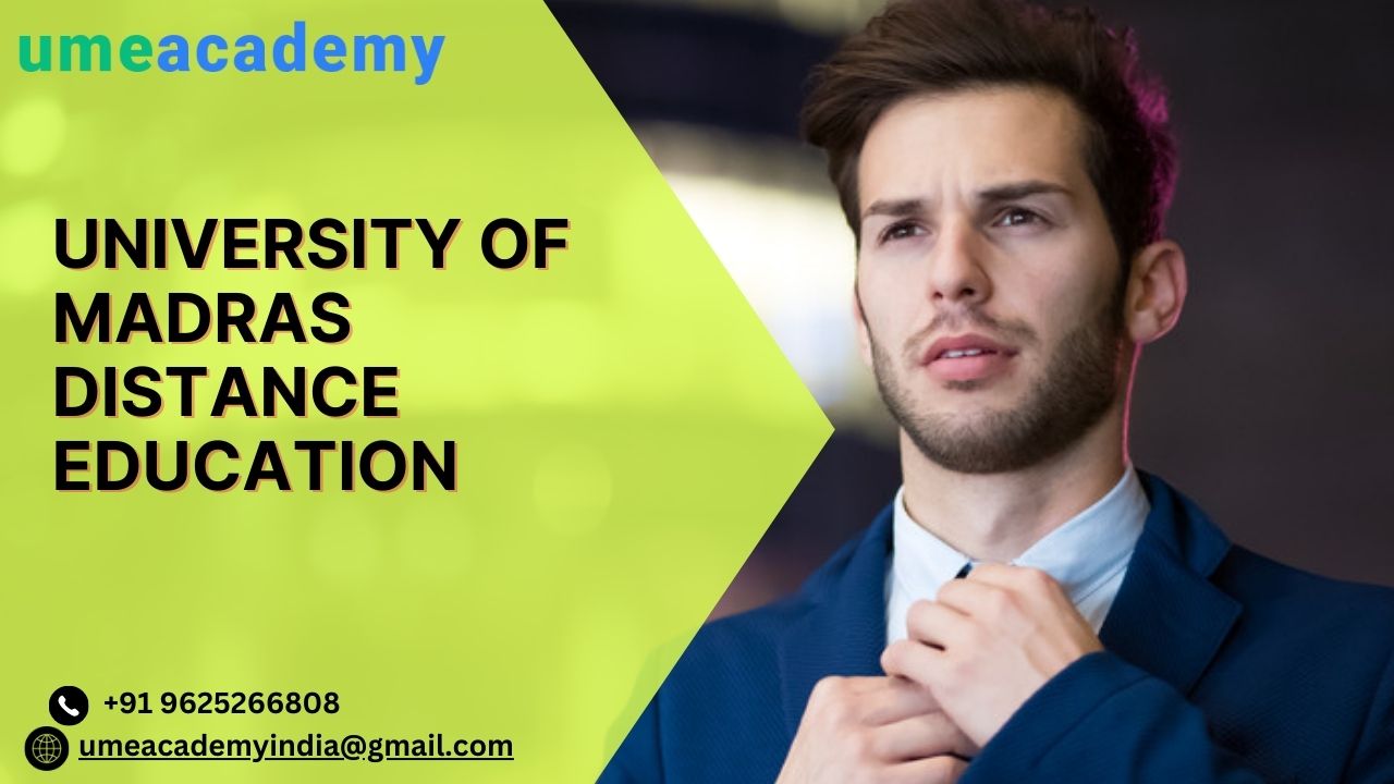 University Of Madras Distance Education